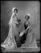 Sarah Winston Lewis (née Scales) and an unknown woman NPG x124651