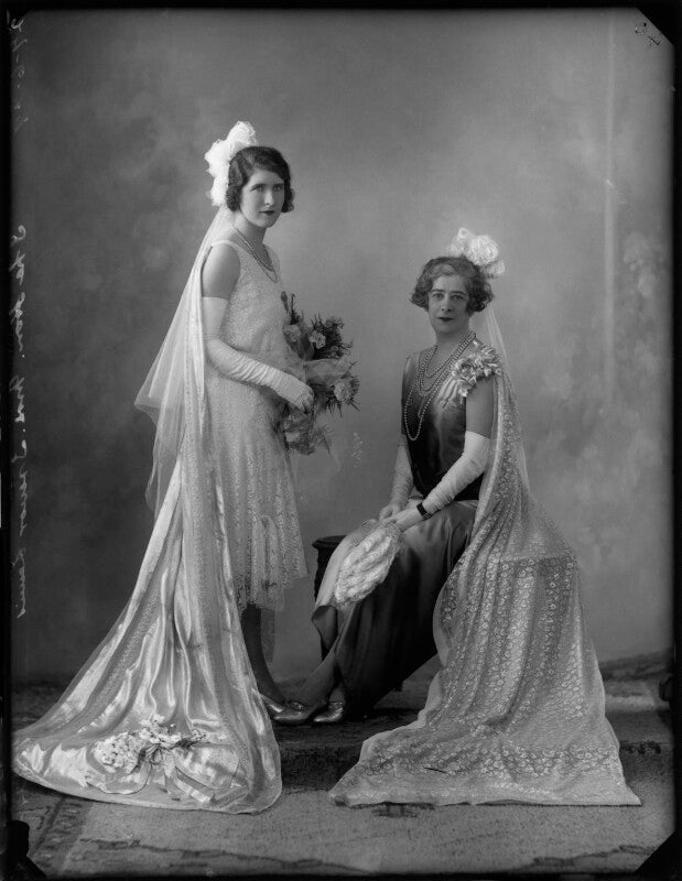 Sarah winston lewis (née scales) and an unknown woman npg x124651