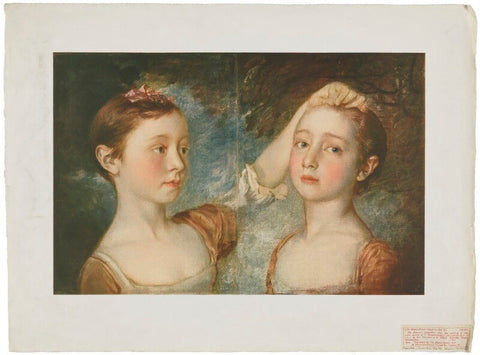 'The Painter's Two Daughters' (Mary Fischer (née Gainsborough); Margaret Gainsborough) NPG D34267