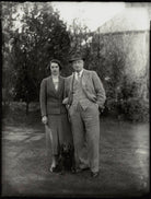 Sir John Edward Spencer Brind with his daughter, Elisabeth Marjorie Brind NPG x151583