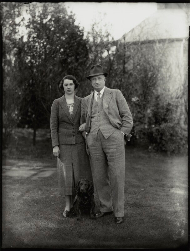 Sir john edward spencer brind with his daughter, elisabeth marjorie brind npg x151583