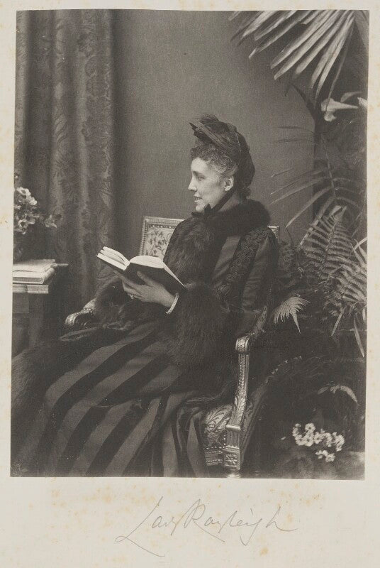 Evelyn georgina mary strutt (née balfour), baroness rayleigh of terling place npg ax15638