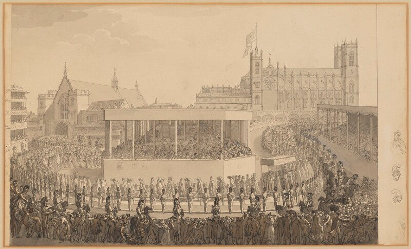 The coronation procession of king george iv npg d33365