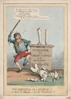 'The Downfall of a Statue!! or, How to Break a Field Marshall!!!' (Arthur Wellesley, 1st Duke of Wellington) NPG D48685