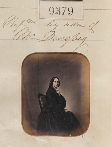 'Reproduction by order of Mr Dingley' NPG Ax59185