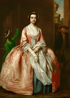 An unknown woman, formerly known as Peg Woffington, with an unknown male attendant and a chairman NPG 2177