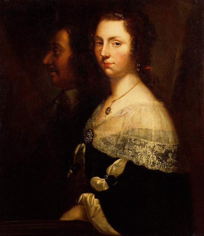 Unknown man and woman, formerly known as oliver cromwell and his daughter npg 982g