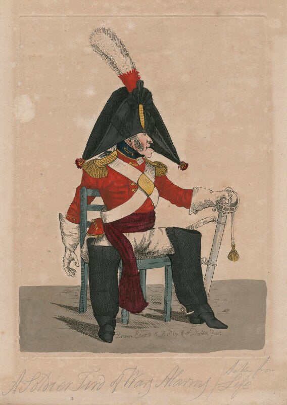 A soldier tired of war's alarms, taken from life npg d47066