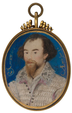 Unknown man, possibly George Clifford, 3rd Earl of Cumberland NPG 6273