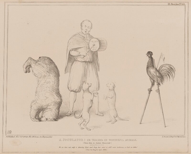 A joculator! or teacher of wonderful animals (henry john temple, 3rd viscount palmerston) npg d41592