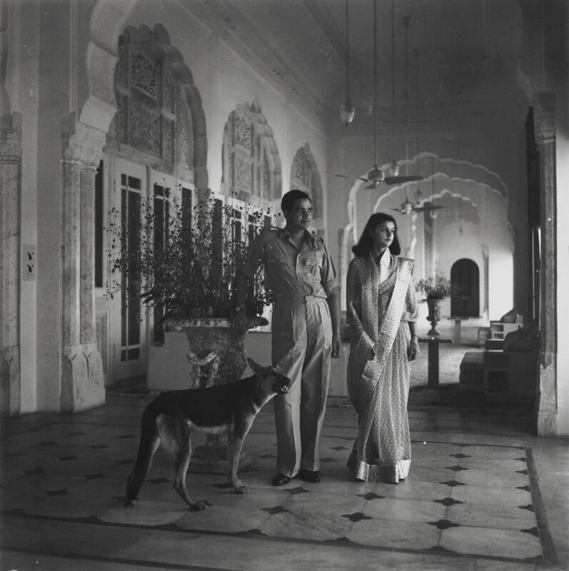 Sawai man singh ii, maharaja of jaipur; maharani gayatri devi, rajmata of jaipur npg x132089
