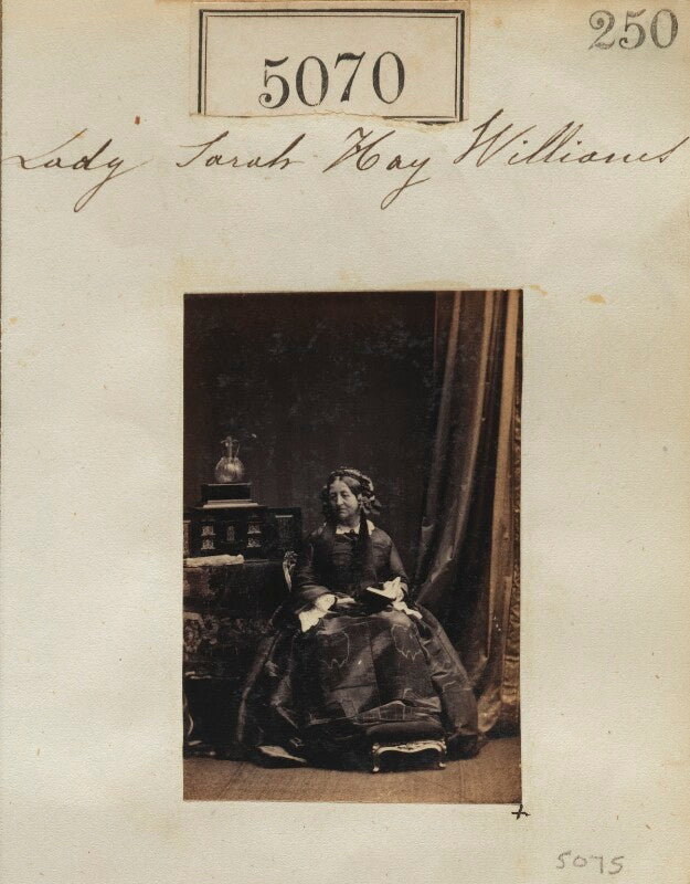Lady sarah elizabeth hay williams (née amherst) (lady sarah elizabeth amherst) npg ax55075