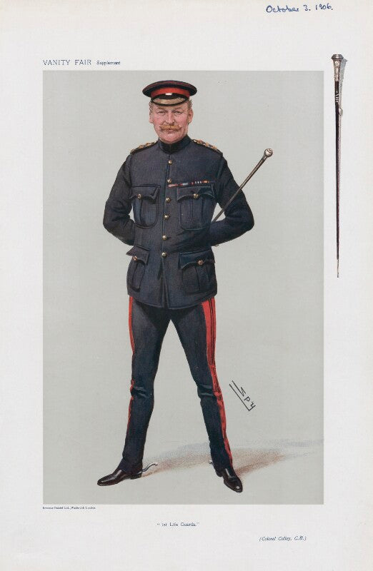 Thomas charles pleydell calley ('men of the day. no. 1034. "1st life guards."') npg d45348