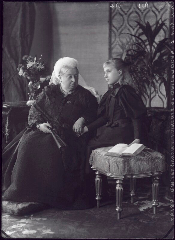 Queen victoria; victoria eugenie ('ena') of battenberg, queen of spain npg x95830