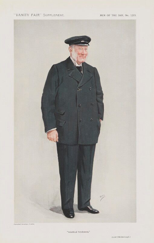 Edward downes law, 5th baron ellenborough ('men of the day. no. 1293. "nautical freshness."') npg d45624