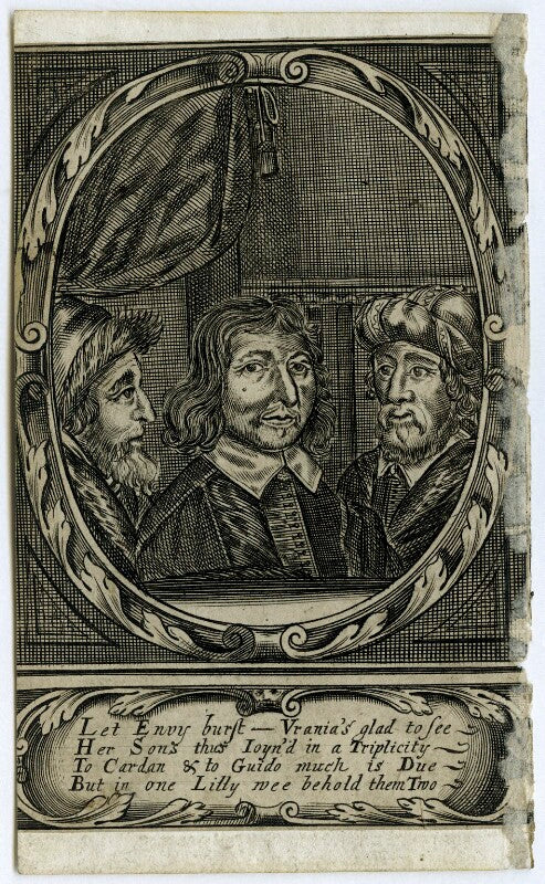 Jerome cardan, william lilly, guido bonatti npg d29127