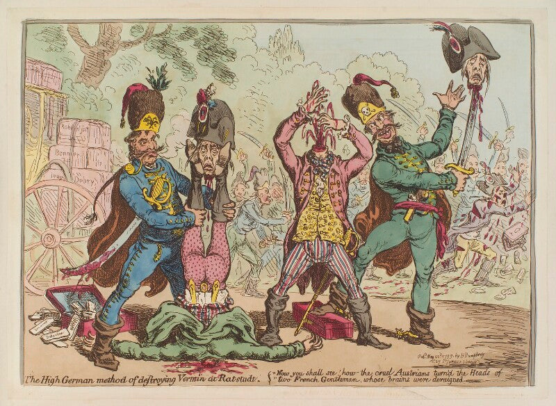 Jean antoine joseph de bry ('the high german method of destroying vermin at rat stadt') npg d12695