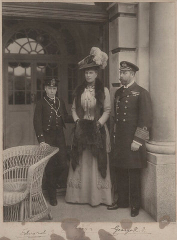 Prince Edward, Duke of Windsor (King Edward VIII); Queen Mary; King George V NPG x4032