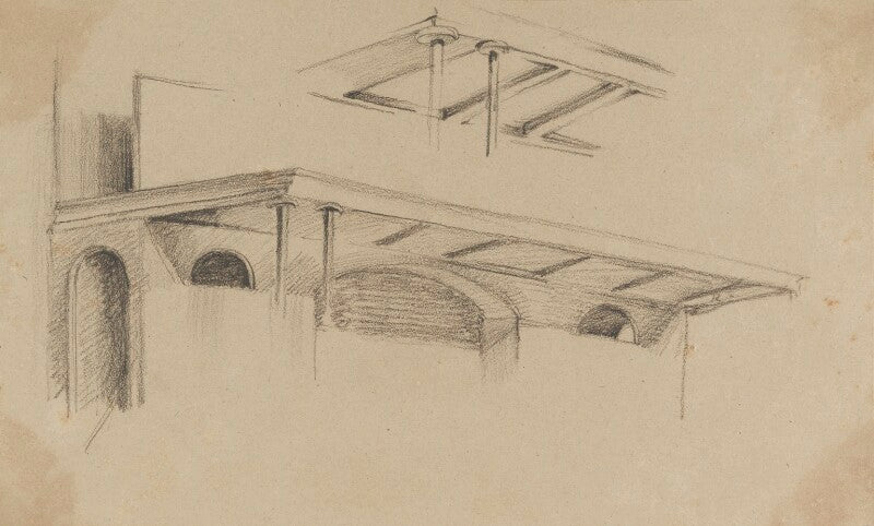 Architectural features, left gallery npg 2662(35)