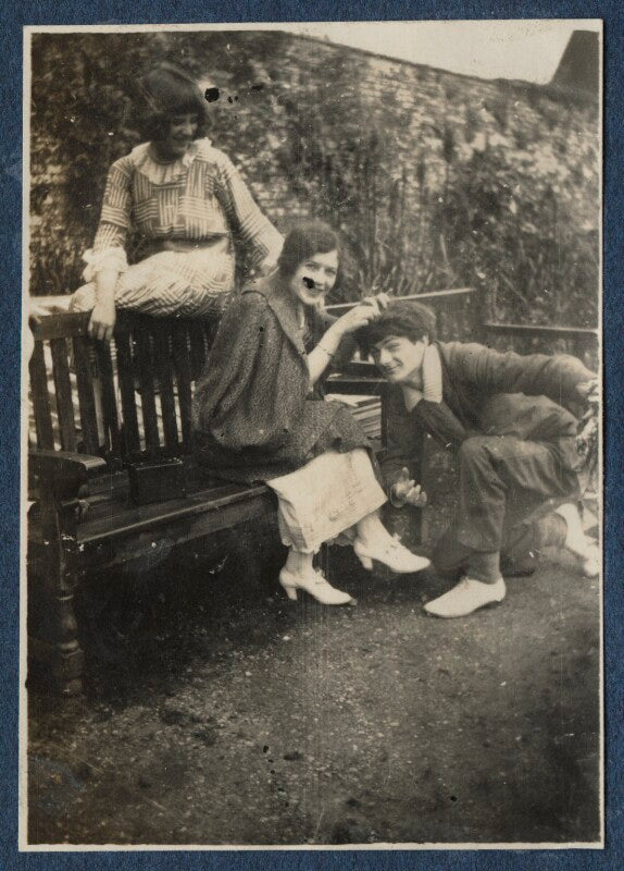 Julian vinogradoff (née morrell); mark gertler and an unknown woman npg ax140850