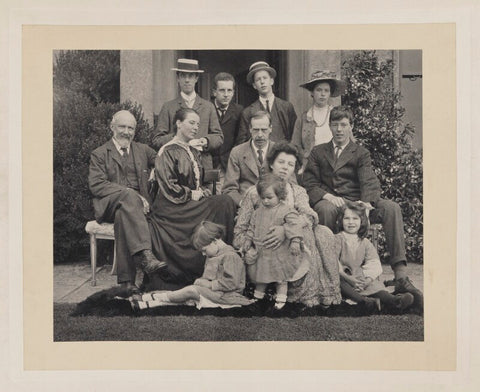 Group photograph of the Hobhouse family with children and in-laws. NPG x32107