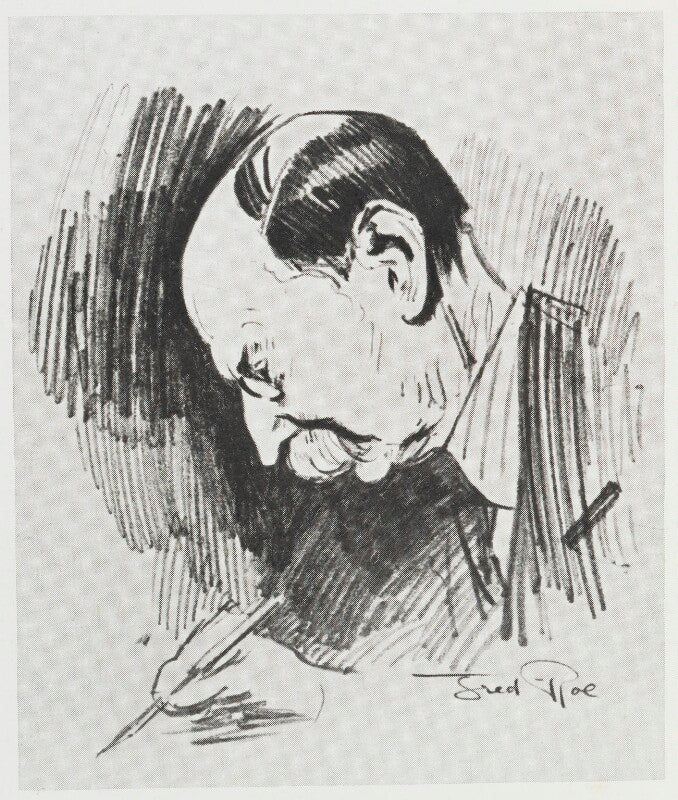 Sir aston webb signing the minutes npg d43146