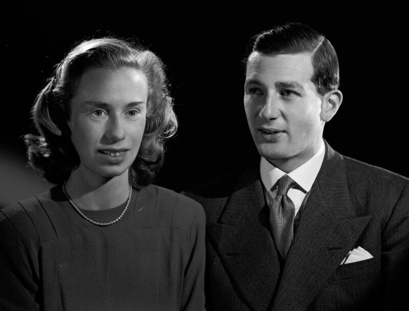 Christine edith (née cooper), lady garvagh; alexander leopold ivor george canning, 5th baron garvagh npg x77725