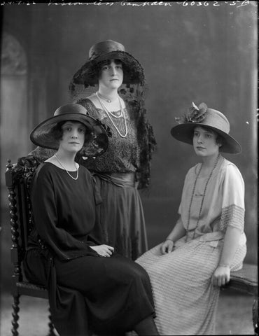 Olga Eyre; Alice Mary (née Eyre), Countess of Gainsborough; Edith Eyre NPG x37297