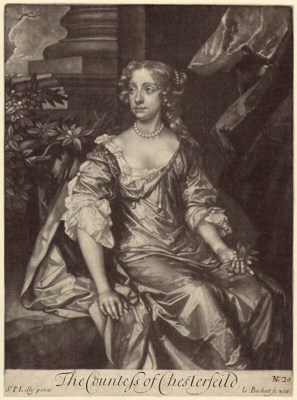 Elizabeth Stanhope (née Butler), Countess of Chesterfield NPG D30520