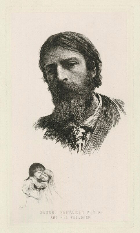 Hubert herkomer a.r.a. and his children npg d35709