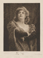 Ada Rehan as Rosalind with vignette of Augustin Daly NPG D39679
