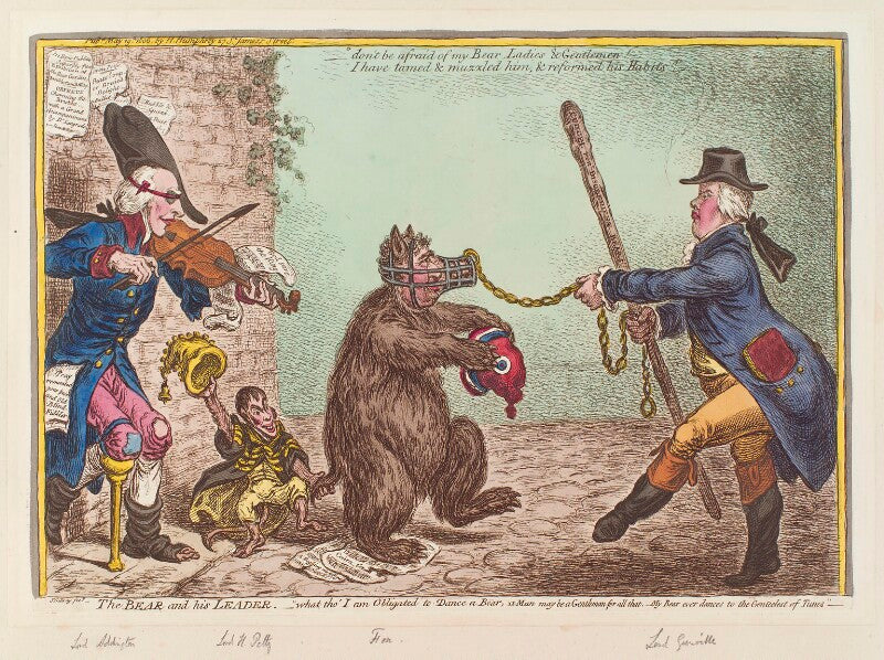 'the bear and his leader' npg d12866