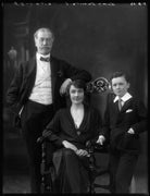 Sir Gustavus Francis Lambart, 1st Bt; Lady Kathleen Barbara Sophia Lambart; Sir Oliver Francis Lambart, 2nd Bt NPG x37291