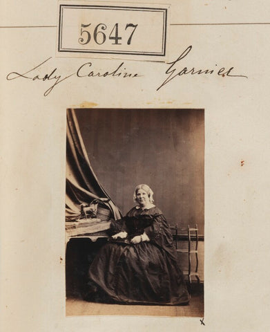 Lady Caroline Elisabeth Garnier (née Keppel) NPG Ax55602