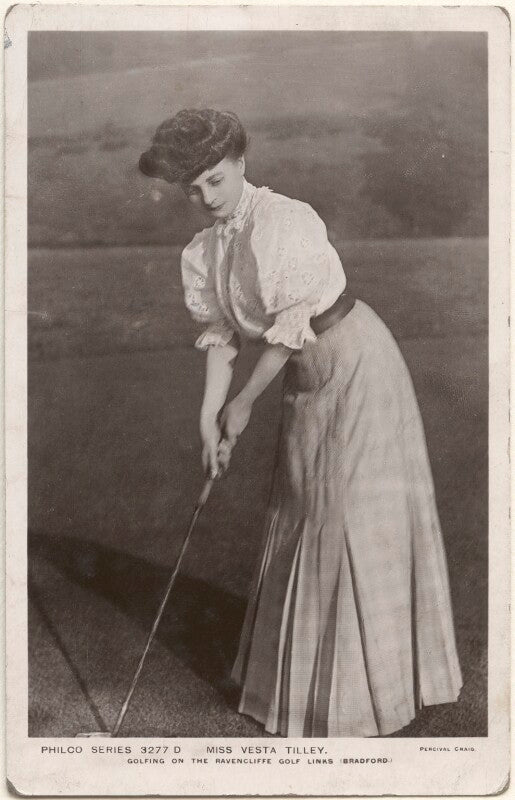 Vesta tilley golfing on the ravenscliffe golf links (bradford) npg x196041