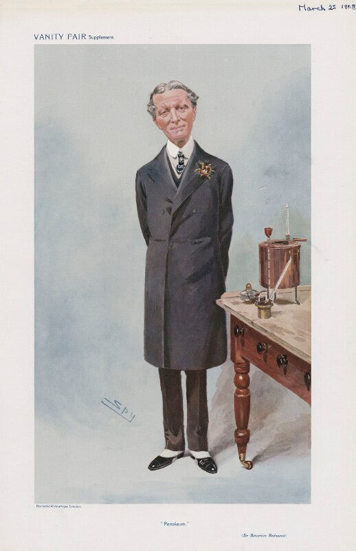 Sir (thomas) boverton redwood, 1st bt ('men of the day. no. 1112. "petroleum."') npg d45425