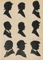 Tourists on the West Pier, Brighton (S. Horrick; Jessie Mchab; Geoffrey Mchab; V. Rubens; R. Mindel; S?. Tunde; L?. Aubens; E.A. Power and an unknown sitter) NPG D46456