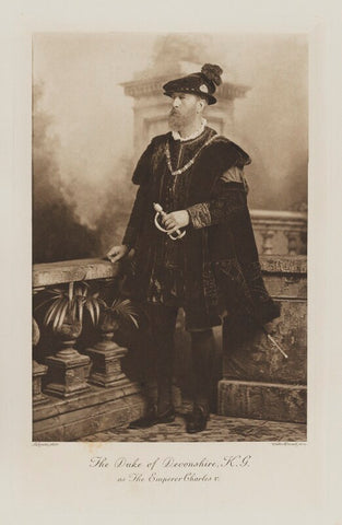 Spencer Compton Cavendish, 8th Duke of Devonshire as The Emperor Charles V NPG Ax41002