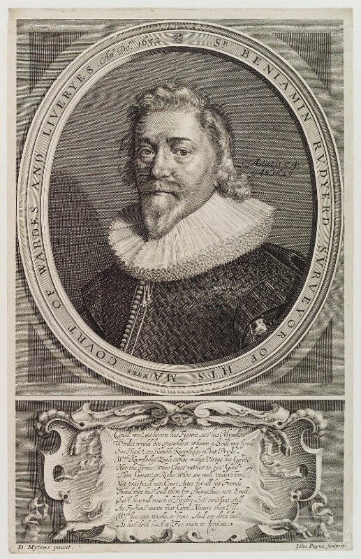 Sir benjamin rudyerd (rudyard) npg d20477