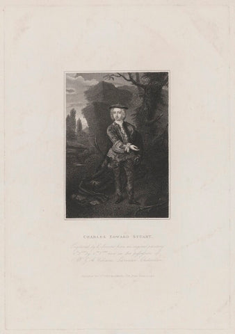 Thomas Osborne, 4th Duke of Leeds engraved as Prince Charles Edward Stuart NPG D42119