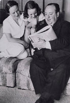 Alma Reville; Patricia ('Pat') Hitchcock O'Connell; Alfred Hitchcock NPG x194278