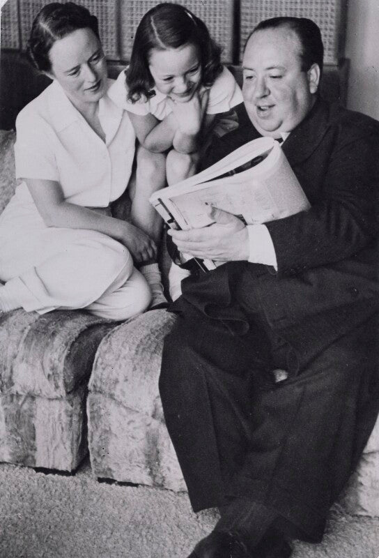 Alma reville; patricia ('pat') hitchcock o'connell; alfred hitchcock npg x194278