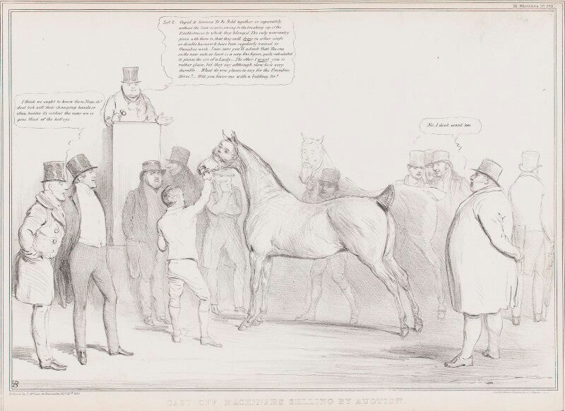 Cast off machiners selling by auction npg d41306