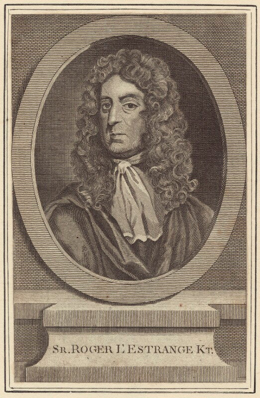 Sir roger l'estrange npg d30207