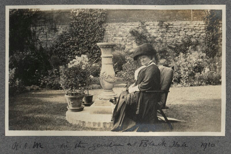 'in the garden at black hall' (harriette morrell (née wynter)) npg ax140147