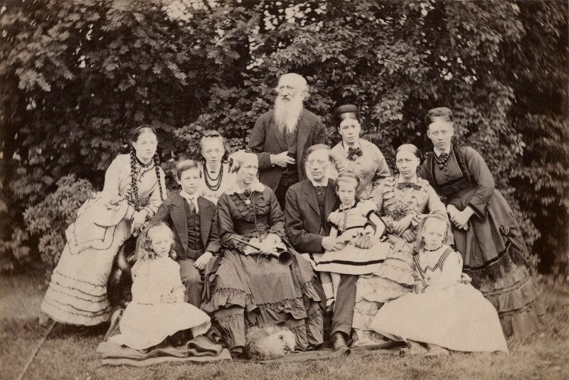 John murray with eleven members of his family npg x126860