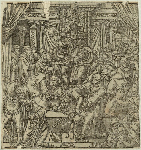 'The pope suppressed by King Henry VIII' NPG D24931