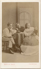 James Davie Stoyle as Dick Dugs, Henry Thornton Craven (né Henry Thornton) as Daniel White, and Ada Swanborough as Annie White in 'Milky White' NPG x139997