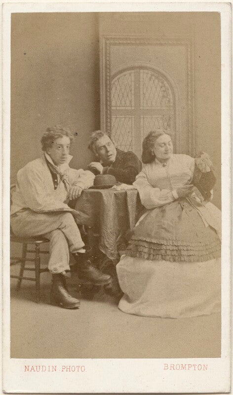 James davie stoyle as dick dugs, henry thornton craven (né henry thornton) as daniel white, and ada swanborough as annie white in 'milky white' npg x139997