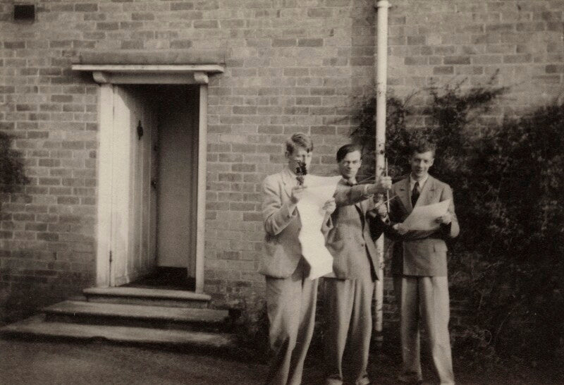 W.h. auden; sir william menzies coldstream; benjamin britten npg x15191